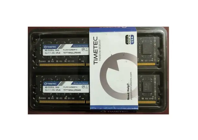 RAM Timetec 16GB KIT(2x8GB) DDR3L / DDR3 1600MHz (NEW): 45$