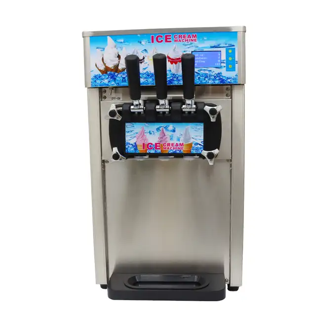Commercial 3 Flavor Soft Ice Cream Frozen Cones Machine 210022 - Photo 6