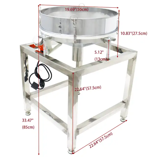 19.69' SS Powder Vibrating Sieve Electric Screen Shaker 230308 - Photo 2