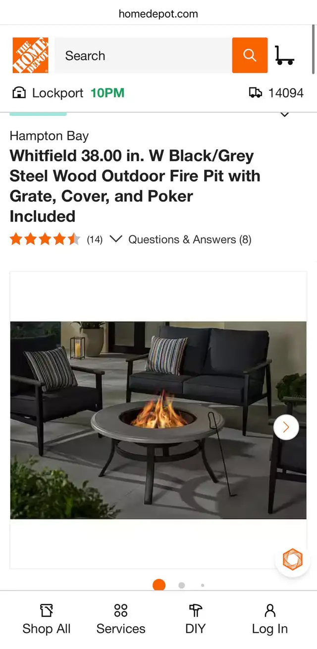 Whitfield 38" Wood Burning Fire Pit - Photo 7