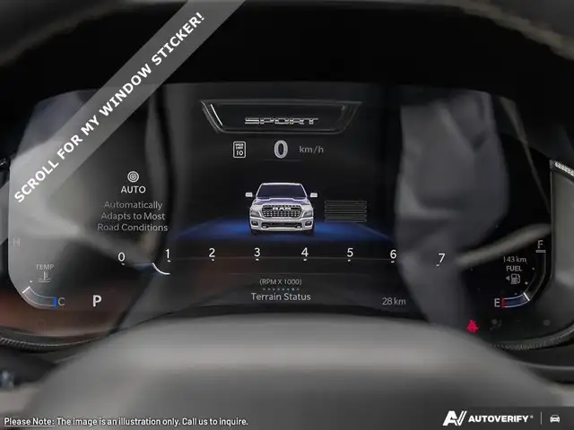 2026 Ram 1500 Sport | FRONT HEATED SEATS | 124.9L FUEL TANK - Photo 15