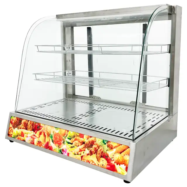 Commercial 110v 500w Food Pizza Warmer Display Case 122066