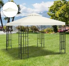 Outsunny 2-Tier Gazebo Replacement Canopy Top – 9.8’ x 9.8’