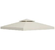 Outsunny 2-Tier Gazebo Replacement Canopy Top – 9.8’ x 9.8’ - Photo 2
