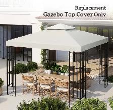 Outsunny 2-Tier Gazebo Replacement Canopy Top – 9.8’ x 9.8’ - Photo 7