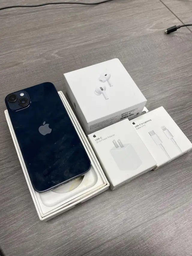 iPhone 14 PLUS 128gb Changed screen Airpods/Adapter/Delivery