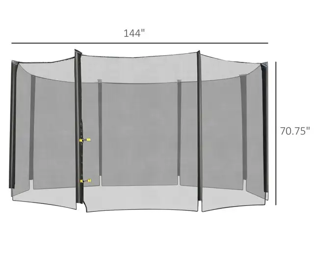 HOMCOM 12FT Trampoline Replacement Safety Net Enclosure - Photo 3