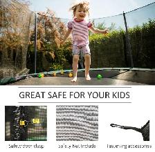 HOMCOM 12FT Trampoline Replacement Safety Net Enclosure - Photo 5