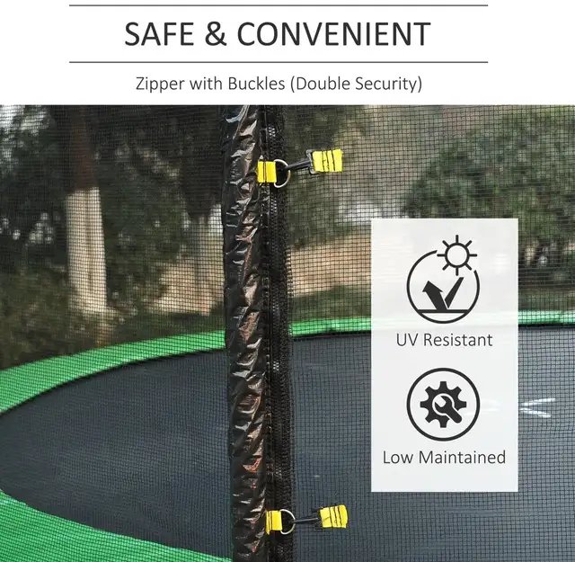 HOMCOM 12FT Trampoline Replacement Safety Net Enclosure - Photo 6