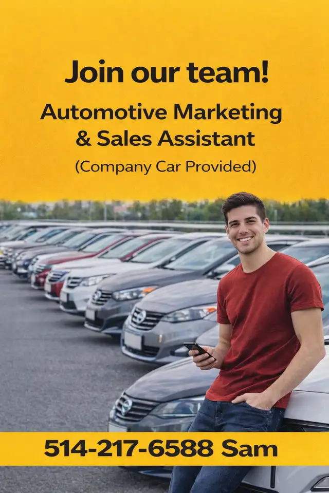 Embauche : Assistant marketing & ventes auto (auto fournie) - Photo 2