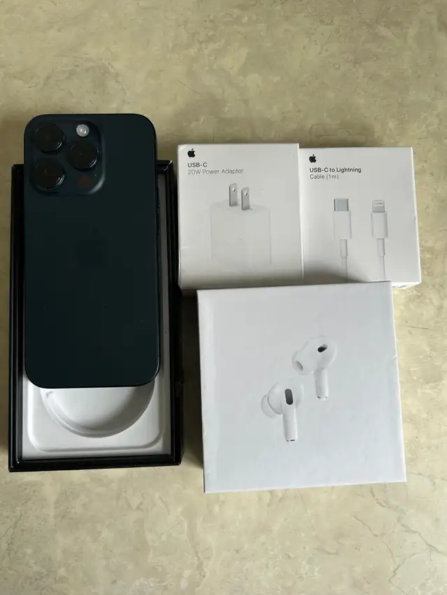 iPhone 15 Pro 128gb 80% batt Airpods/Fast Charger/Delivery - Photo 6