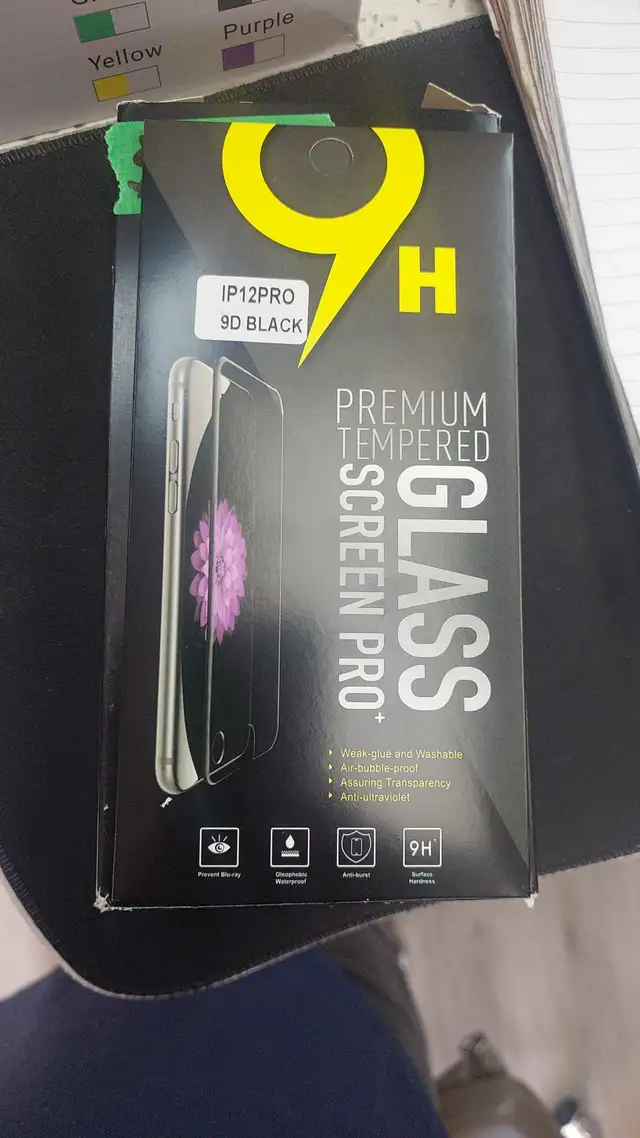 iPhone 12 / 12 Pro Tempered Glass Screen Protector 9H 9D