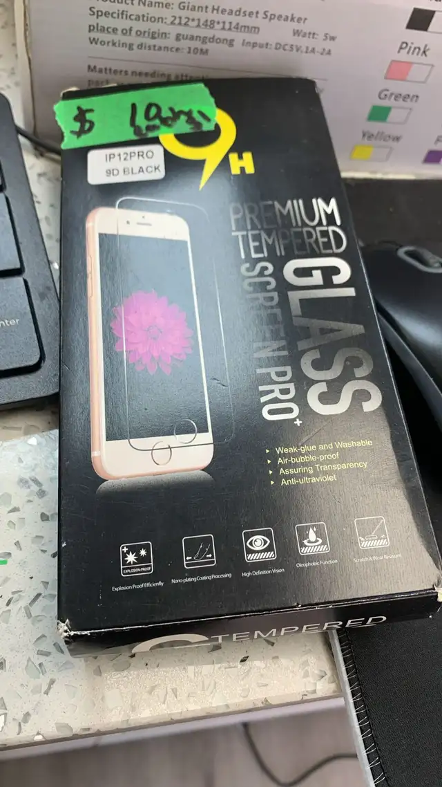 iPhone 12 / 12 Pro Tempered Glass Screen Protector 9H 9D - Photo 3