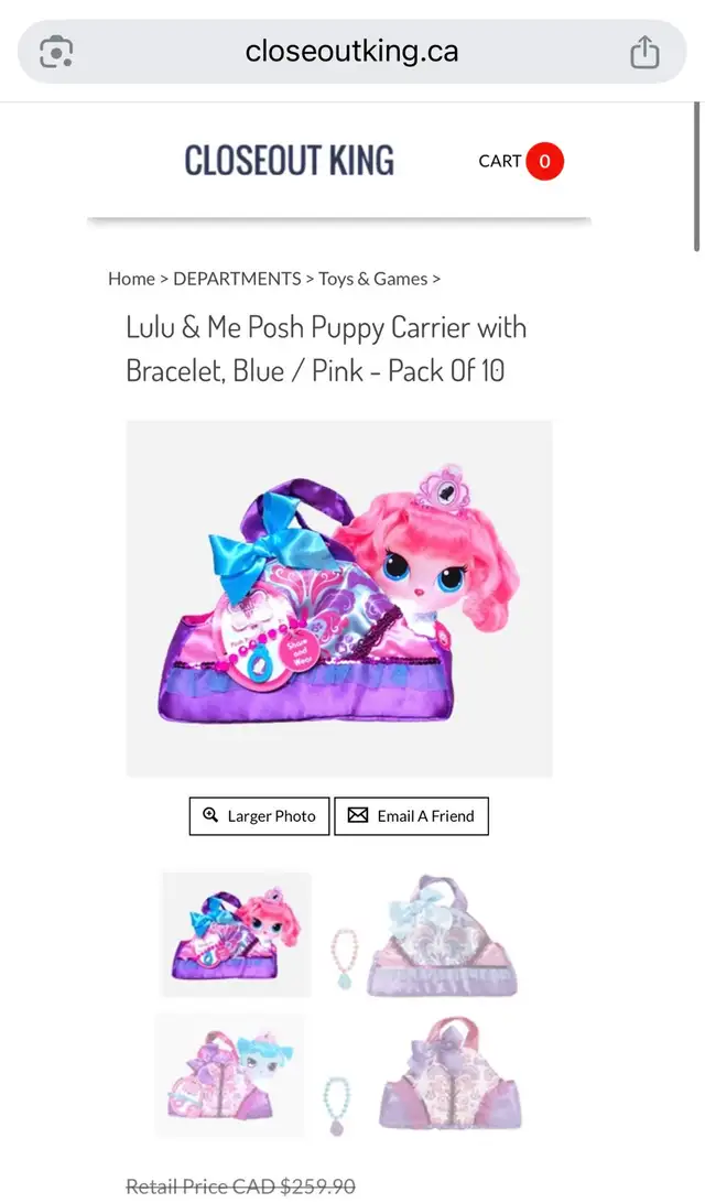 Lulu & Me Posh Puppy Carrier Bracelet Set - Photo 5