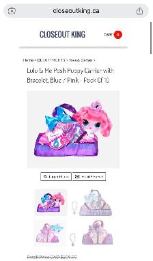 Lulu & Me Posh Puppy Carrier Bracelet Set - Photo 5
