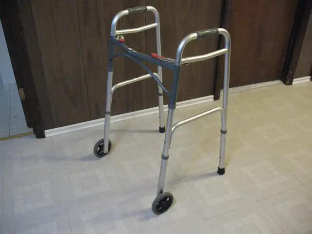 Adult Adjustable Walker with Wheels, LIKE NEW - Photo 7