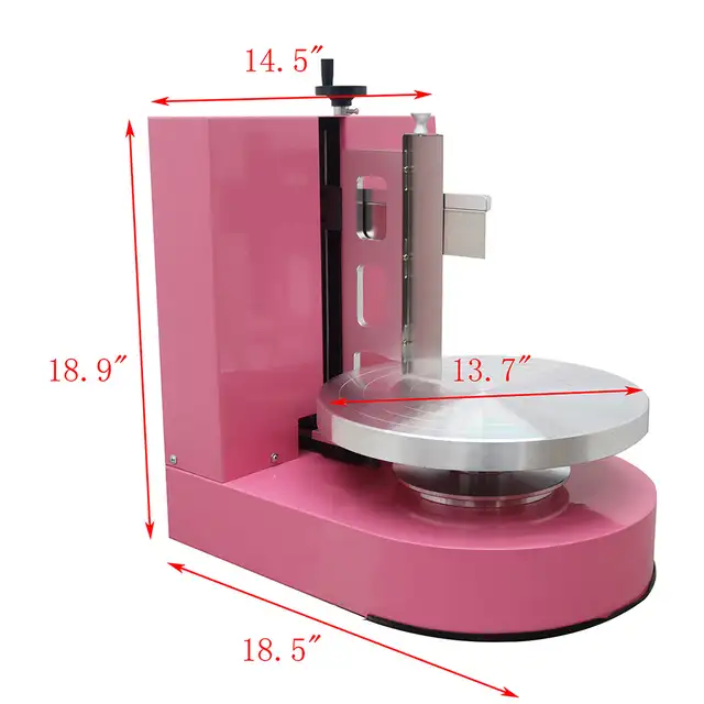4-12''Pink Cake Cream Spreading Coating Smearing Machine 239701 - Photo 3