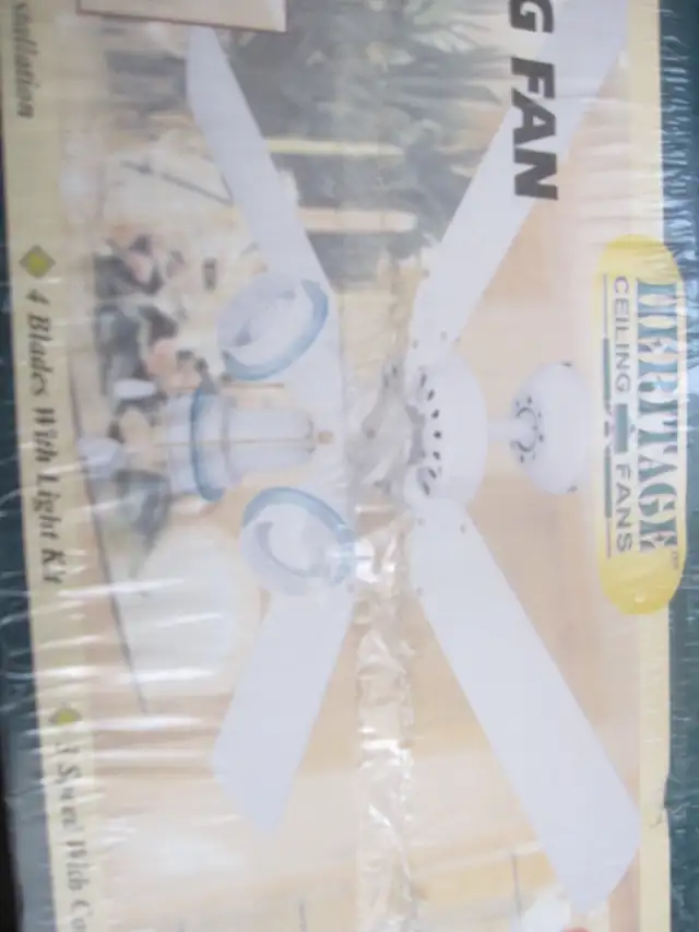 BRAND NEW 42' CEILING FAN W/3 LIGHTS FWD & REV 2 WAYS TO MOUNT - Photo 2