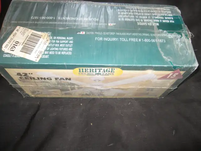 BRAND NEW 42' CEILING FAN W/3 LIGHTS FWD & REV 2 WAYS TO MOUNT - Photo 3