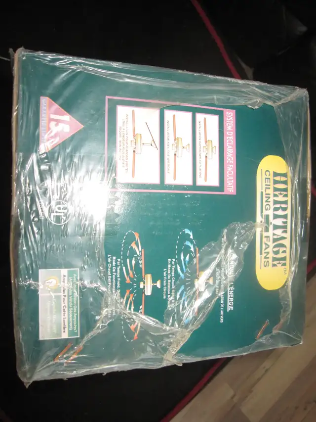 BRAND NEW 42' CEILING FAN W/3 LIGHTS FWD & REV 2 WAYS TO MOUNT - Photo 4