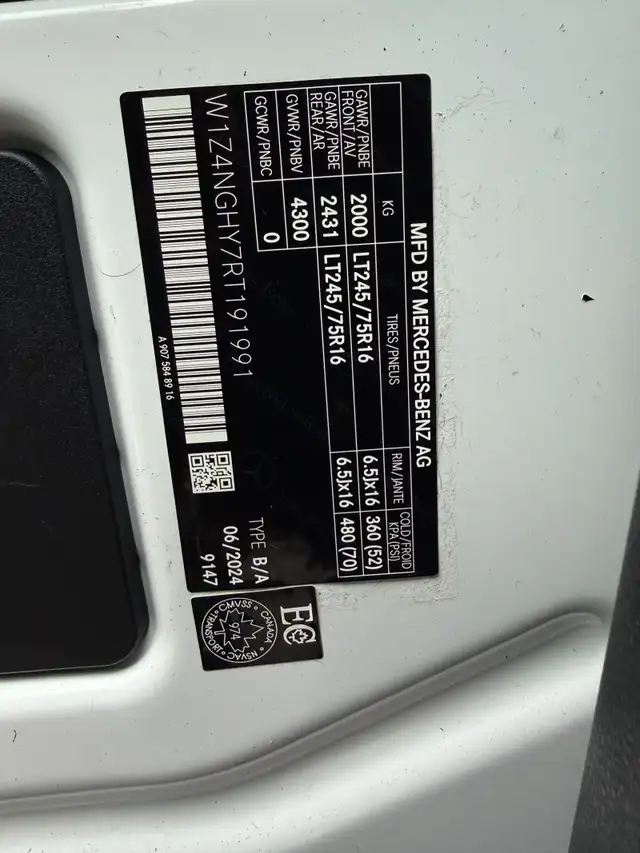 2024 Mercedes-Benz Sprinter Passenger Van 15- PASSENGER - Photo 18