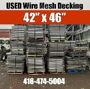 USED Wire Mesh Decking Deck 42'x46' for Pallet Racking
