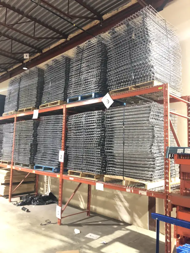 USED Wire Mesh Decking Deck 36' and 42' Deep for Pallet Racking - Photo 4