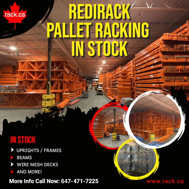 We sell new and used pallet racking in Mississauga
