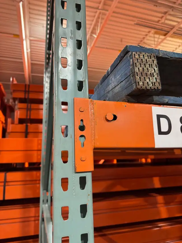 Used 13' tall pallet racking  frames ONLY $100 - Beams ONLY $15! - Photo 3