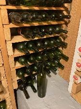 bouteille de vin rouge et blanc $1.00 chaque