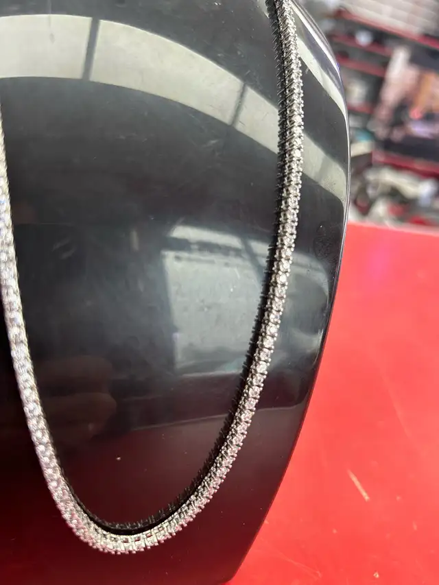 chaîne argent tennis - Photo 2