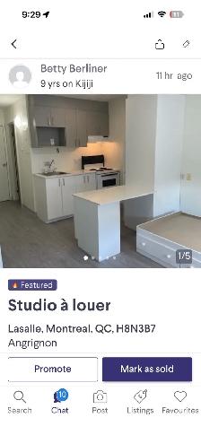 studio formidable à louer avec tout inclus