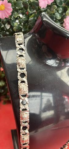 chaîne argent tête médusa - Photo 2