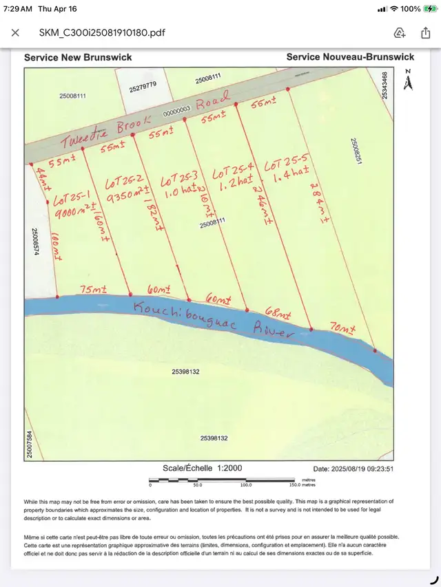 3 Waterfront lots for sale in Kouchibouguac on the River