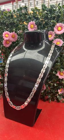 chaîne argent maille marin