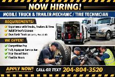 Hiring: Mobile Truck & Trailer Mechanic / Tire Technician