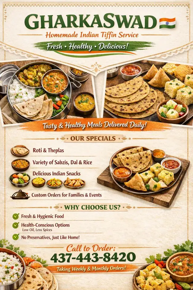 Gharkaswad tiffin — homemade meals , rotis, theplas & snacks - Photo 10