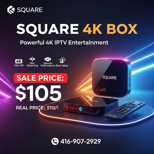 • IPTV Android TV Box – 4K Streaming Device | 416-907-2929