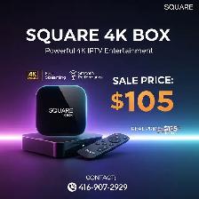• Android TV Box 4K UHD – Smart Media Player | 416-907-2929