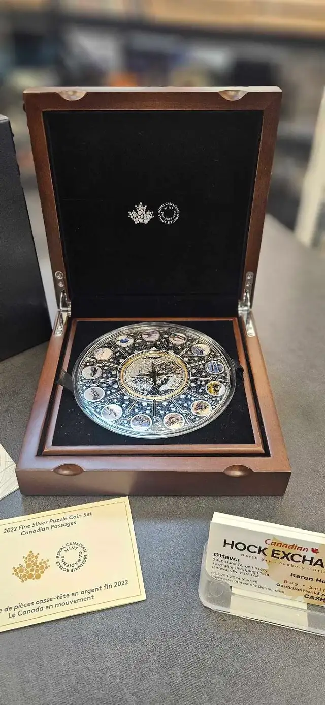 RCM 2022 Fine Silver 16oz Puzzle Coin Set - Photo 3