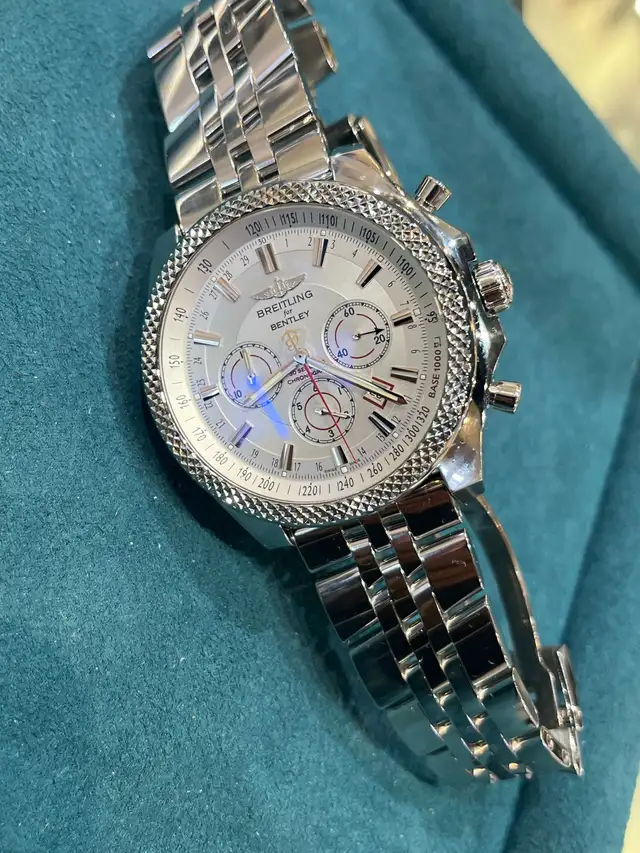Breitling Bentley Barnato Silver Storm Dial Chrono 49mm