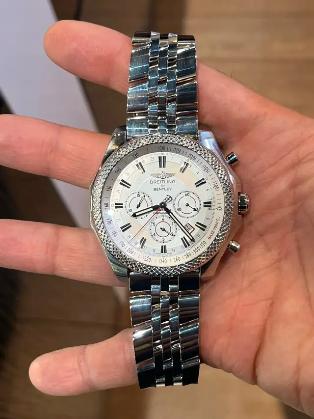 Breitling Bentley Barnato Silver Storm Dial Chrono 49mm - Photo 4