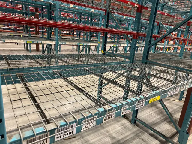 Used  wire mesh decking for box beams or step beams 42' x 46'.