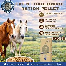 Fat n Fibre Horse Ration Pellet – Fuel for Strength & Stamina!