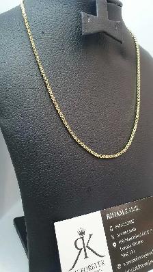 10k yellow gold box chain # 382_8 - Photo 3