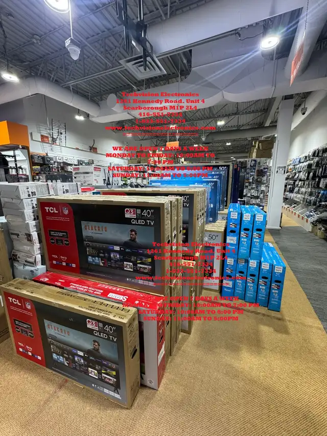 SAMSUNG, TCL & PHILIPS 32,40,43,50,55,60,65,70,75,85 TV'S SALE