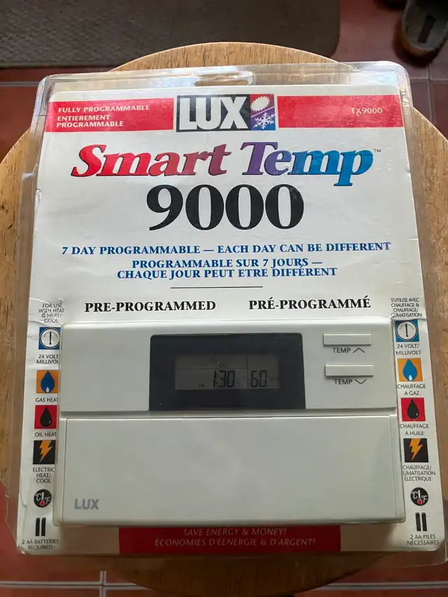 LUX Smart Temp 9000 Furnace Thermostat