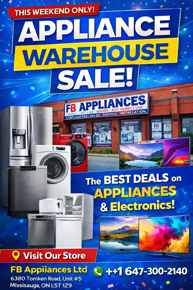 Discounted Sale, All Appliances In Cheap Prices!