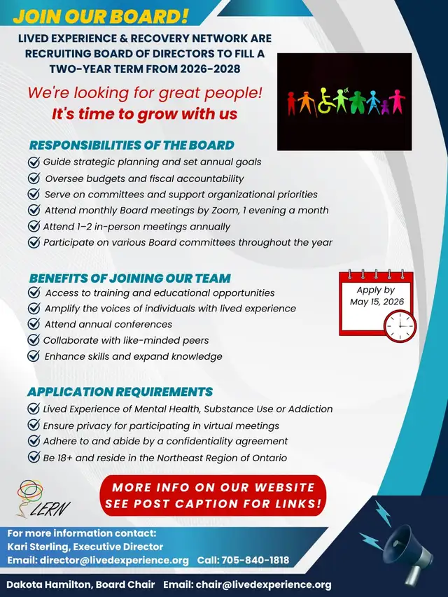 Volunteer Recruitment for Board of Directors!