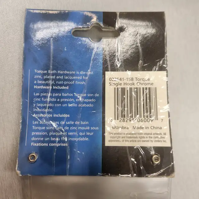 Torque Single Wall Hook - BRAND NEW - Photo 3